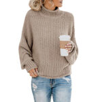 Luxe Knit Turtleneck Cardigan - Cozy Elegance & Professional Style