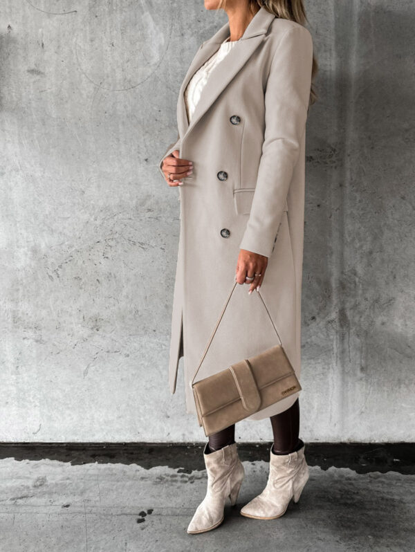 Luxe Professional Double Breasted Coat - Elevate Your Style