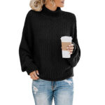 Luxe Knit Turtleneck Cardigan - Cozy Elegance & Professional Style