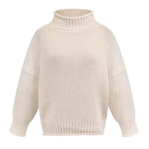Luxe Knit Turtleneck Cardigan - Cozy Elegance & Professional Style