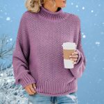 Luxe Knit Turtleneck Cardigan - Cozy Elegance & Professional Style
