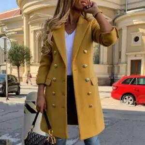 Premium Wool Trench Coat - Exude Sophisticated Elegance with Timeless Style