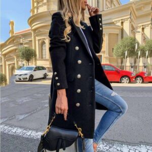 Premium Wool Trench Coat - Exude Sophisticated Elegance with Timeless Style