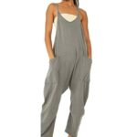 Women Loose Sleeveless Jumpsuits Spaghetti Strap Romper