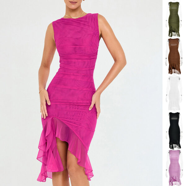 Women Summer Slim Skinny Sleeveless Dress Party Club Dresses