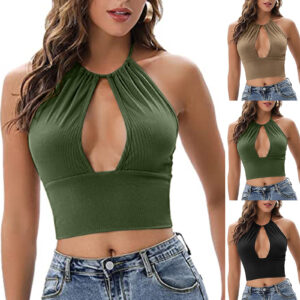 Women Camisole Halter Vest Summer Sexy Hollow Tops