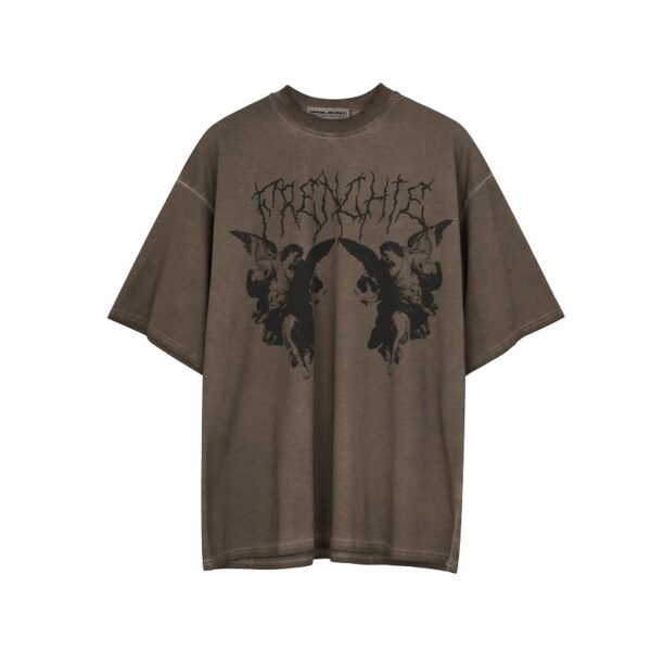 Women Retro Top Loose Street Sports Y2k T-shirt - Coutureoutfit