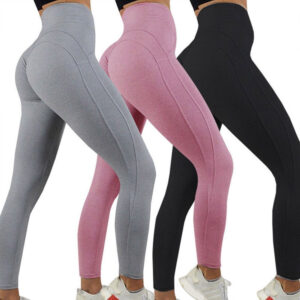 Women Solid color exercise leggings
