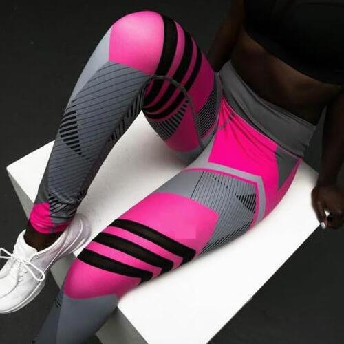 Reflective Sport Yoga Pants pink