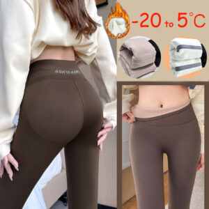 Women Fleece Thickened Leggings Winter Shark Pants High Waist Tight Skinny Tummy Control Buttocks Slimming Yoga Pants