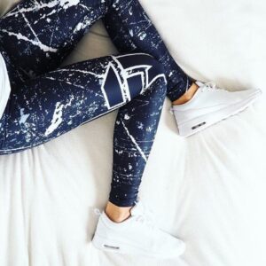 Women Breathable Printing Leggings Pants